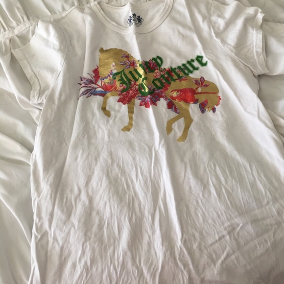 Juicy Couture White XL short Sleeve T-shirt - Picture 2 of 2