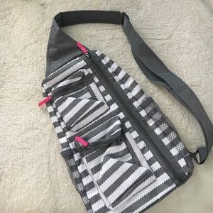 Off the shoulder sling backpack