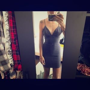 Dark blue tight fitting dress from pacsun