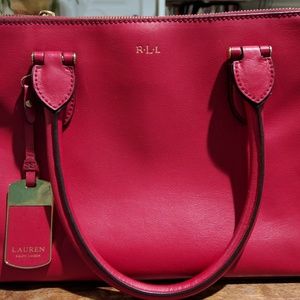 Ralph Lauren Newbury double zip satchell