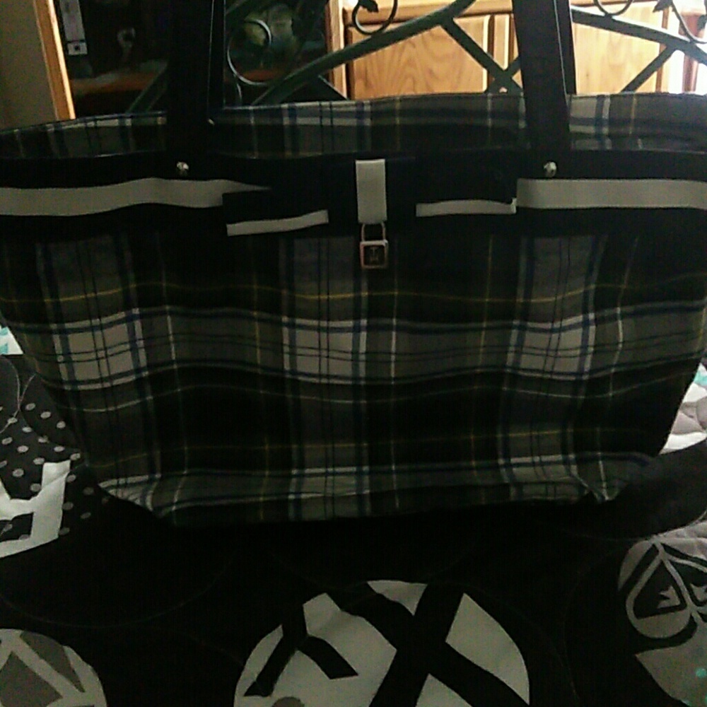 Tommy Hilfiger plaid tote