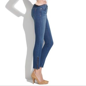 Madewell ankle zip jeans