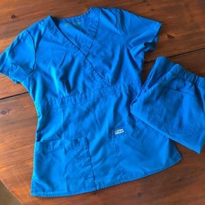 GREY'S ANATOMY Blue Scrub Set