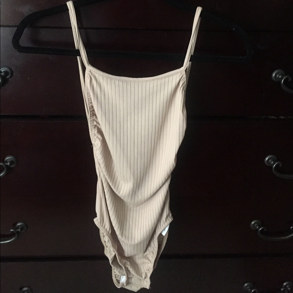 Nude Backless Bodysuit