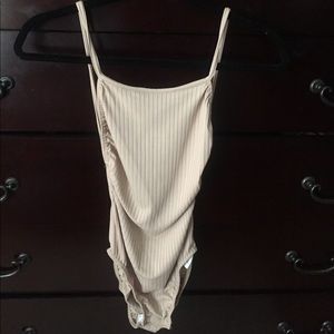 Nude Backless Bodysuit