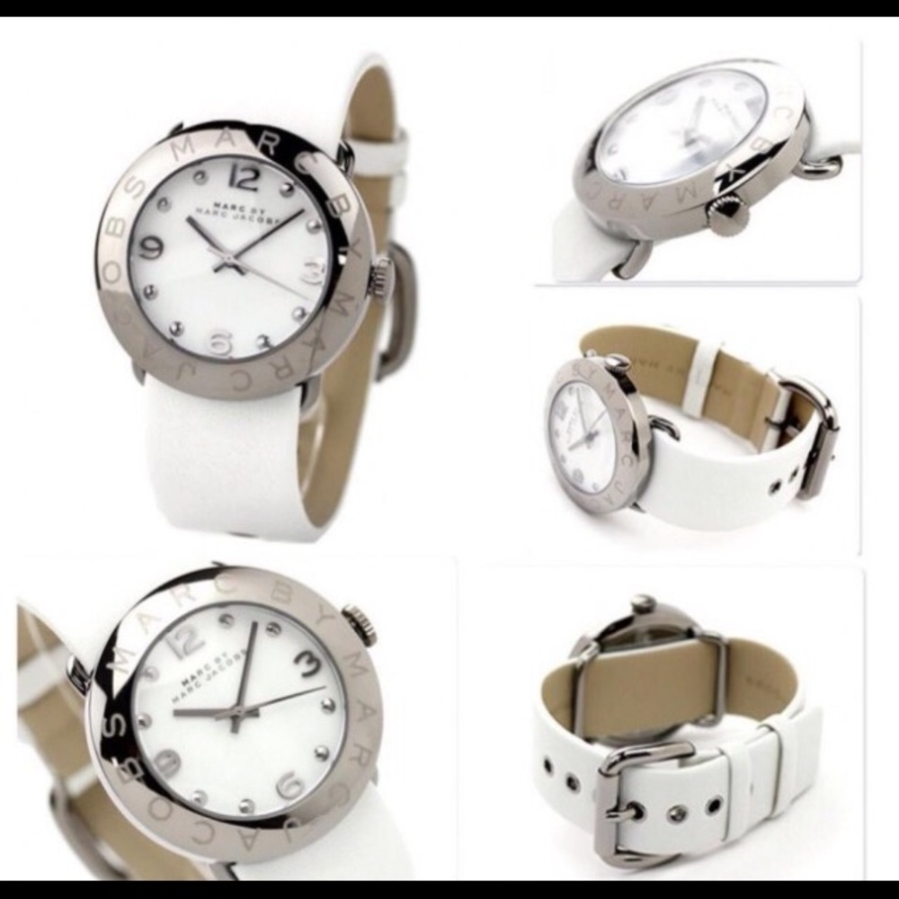 Marc By Marc Jacobs White Leather Watch