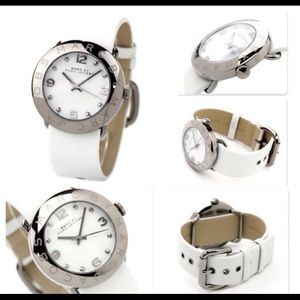 Marc By Marc Jacobs White Leather Watch
