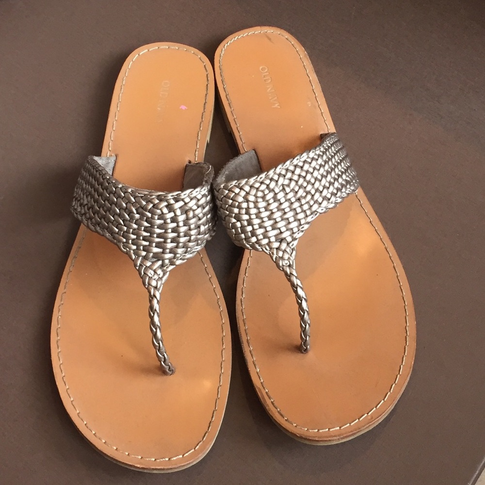 Old Navy Pewter braided Sandal