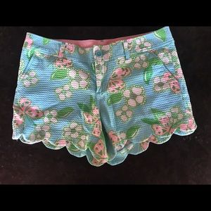 Lilly Pulitzer Buttercup Scalloped Shorts