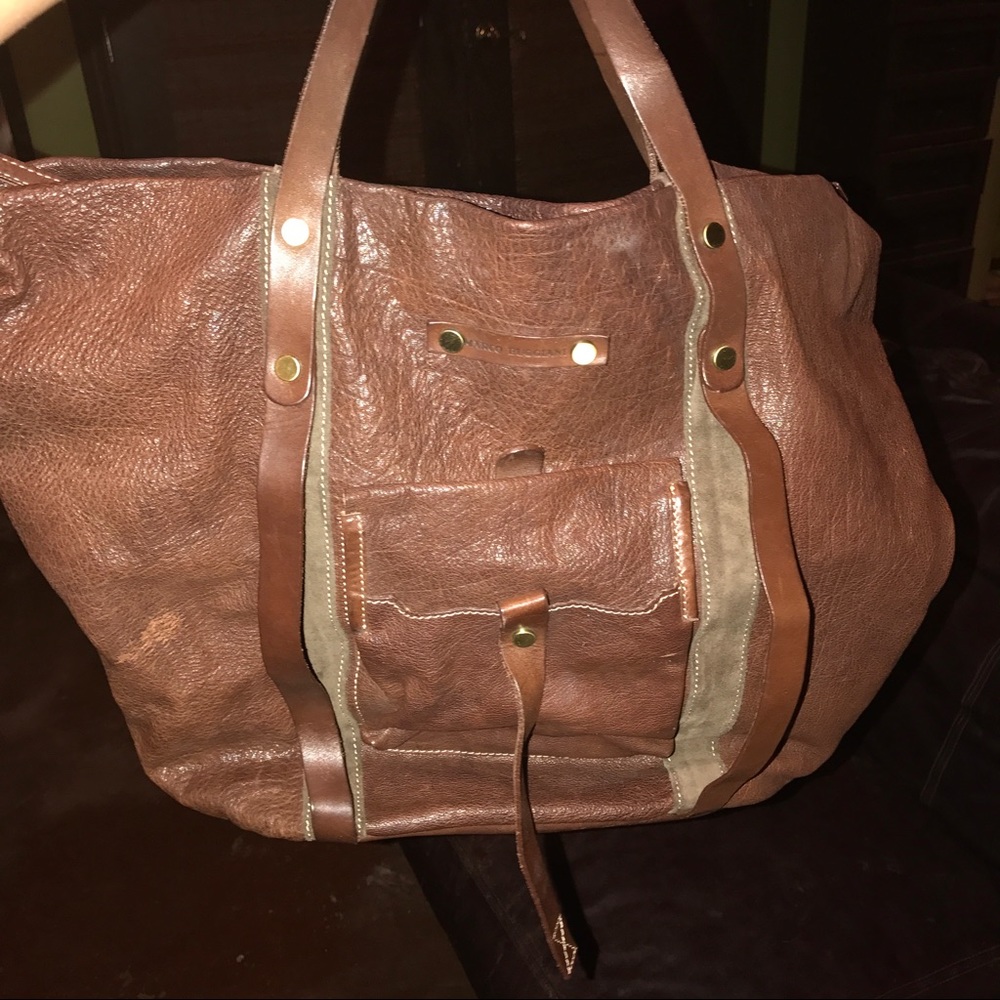 Marco Buggiani Vintage looking Leather bag