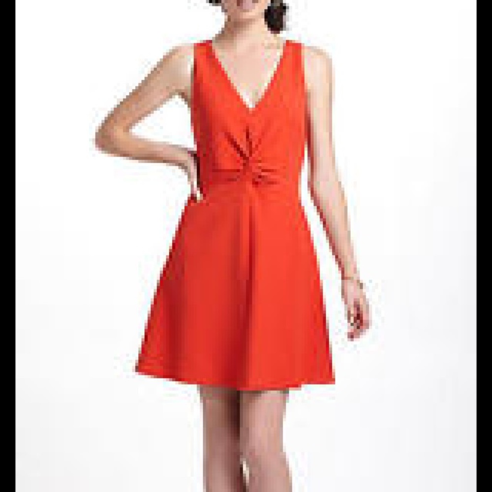 Anthropologie Leifsdottier red dress Sz 4