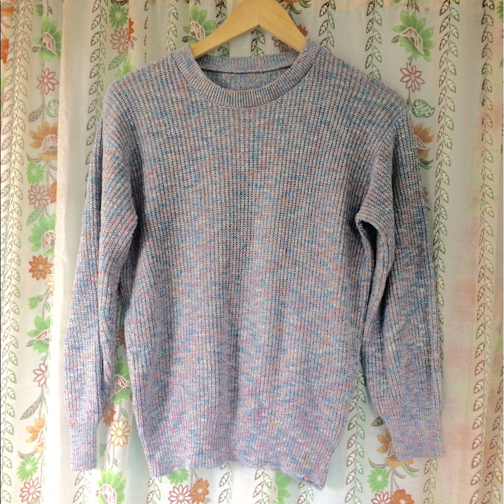 Colorful knit sweater