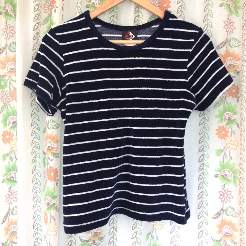 Vintage fuzzy striped shirt