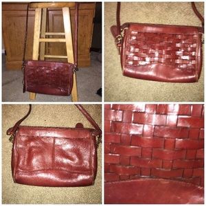 Vintage Etienne Aigner Brown Leather Shoulder Bag