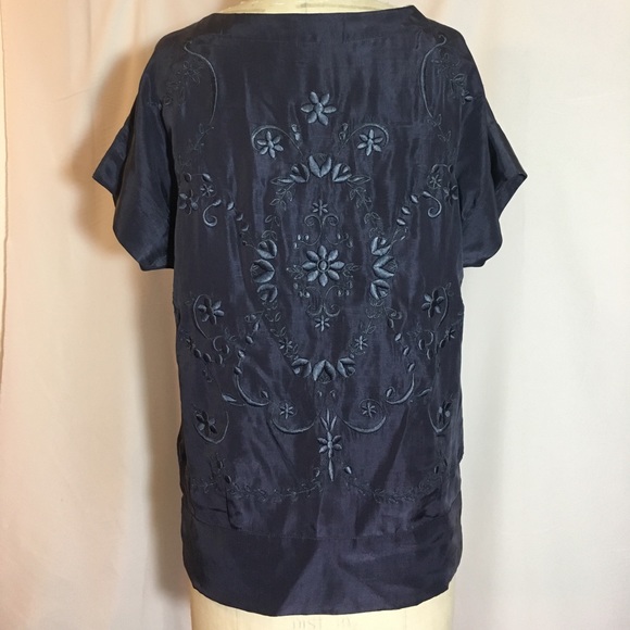 Silk Embroidered Top - Picture 3 of 4
