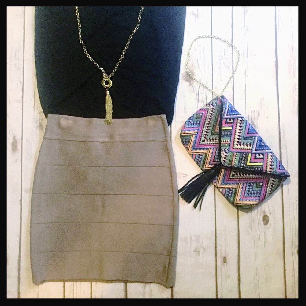 Bebe bandage mini skirt, size M, NWT.