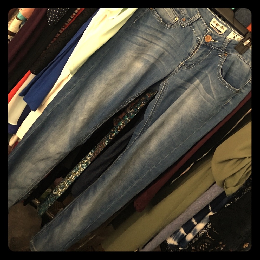 Straight denim jeans