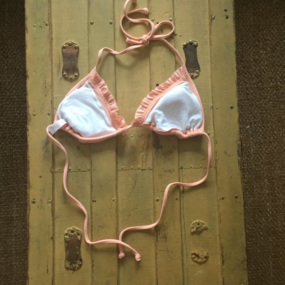 VS VICTORIA'S SECRET RUFFLE STRING BIKINI TOP S - Picture 5 of 9