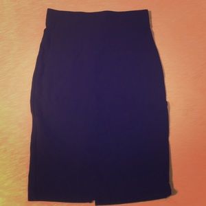 Black pencil skirt