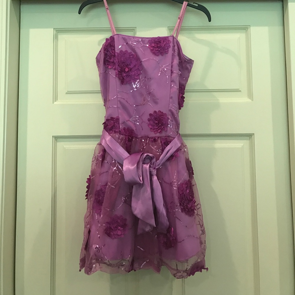 Un Deux Trois Purple Dress