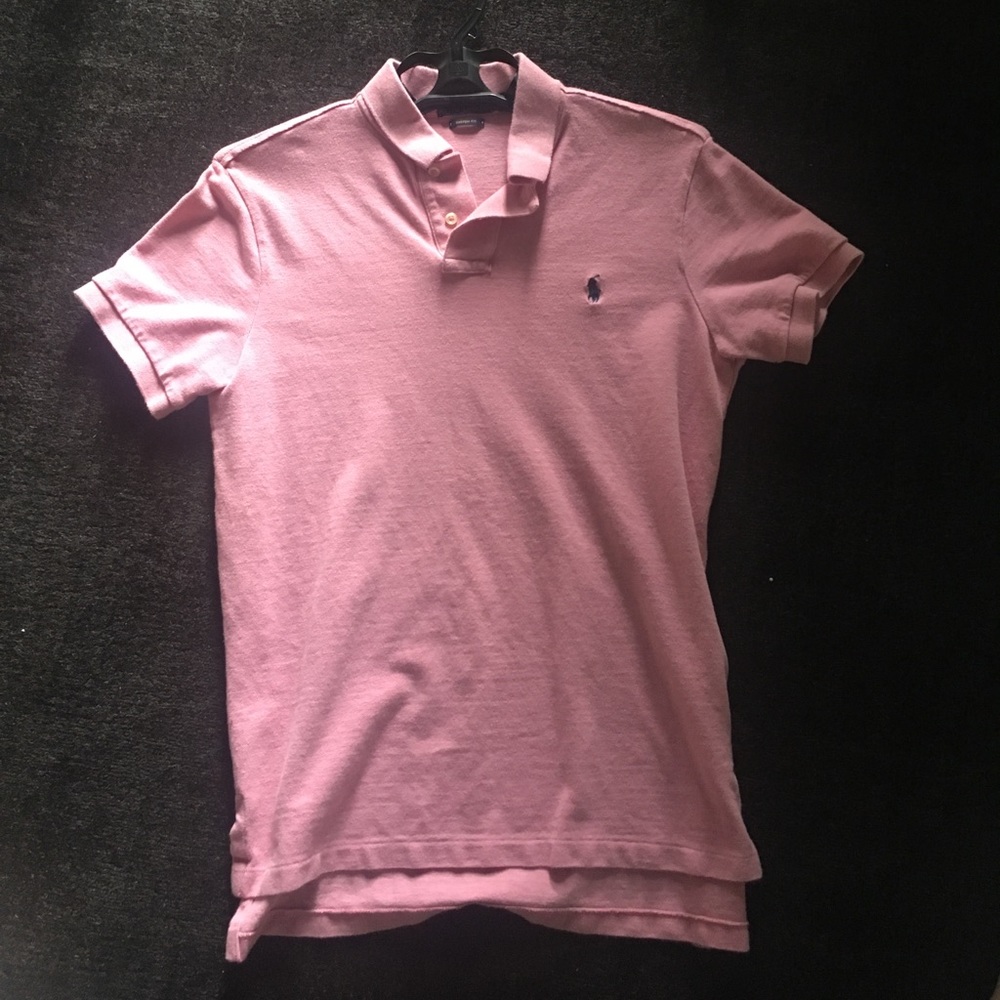 Pink Ralph Lauren polo shirt- good condition