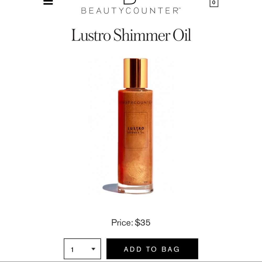 BEAUTY COUNTER LUSTRO SHIMMER OIL !!
