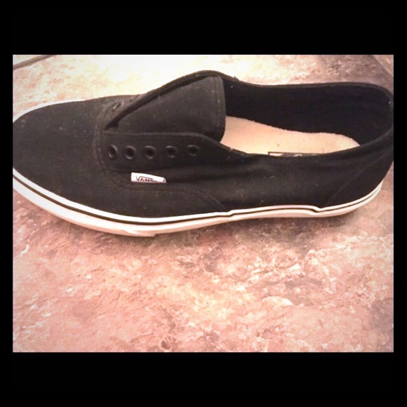 vans laceless slip ons