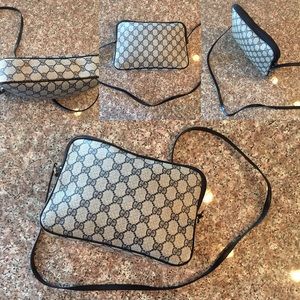 Vintage 80's Gucci Crossbody Shoulder Bag Purse
