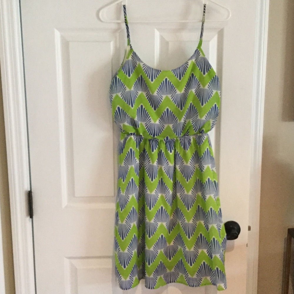 🍏HOT Price 🍏 Lime Green Chevron Dress