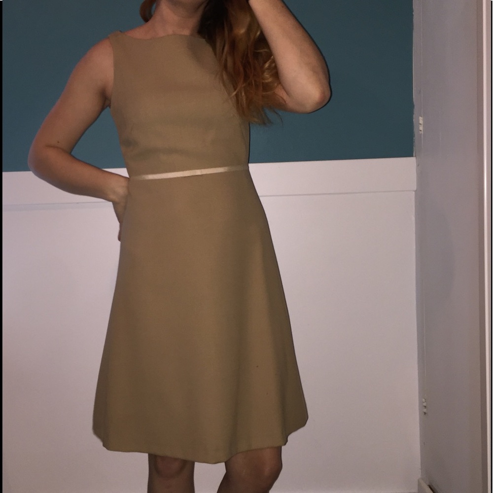 Tan J.Crew dress