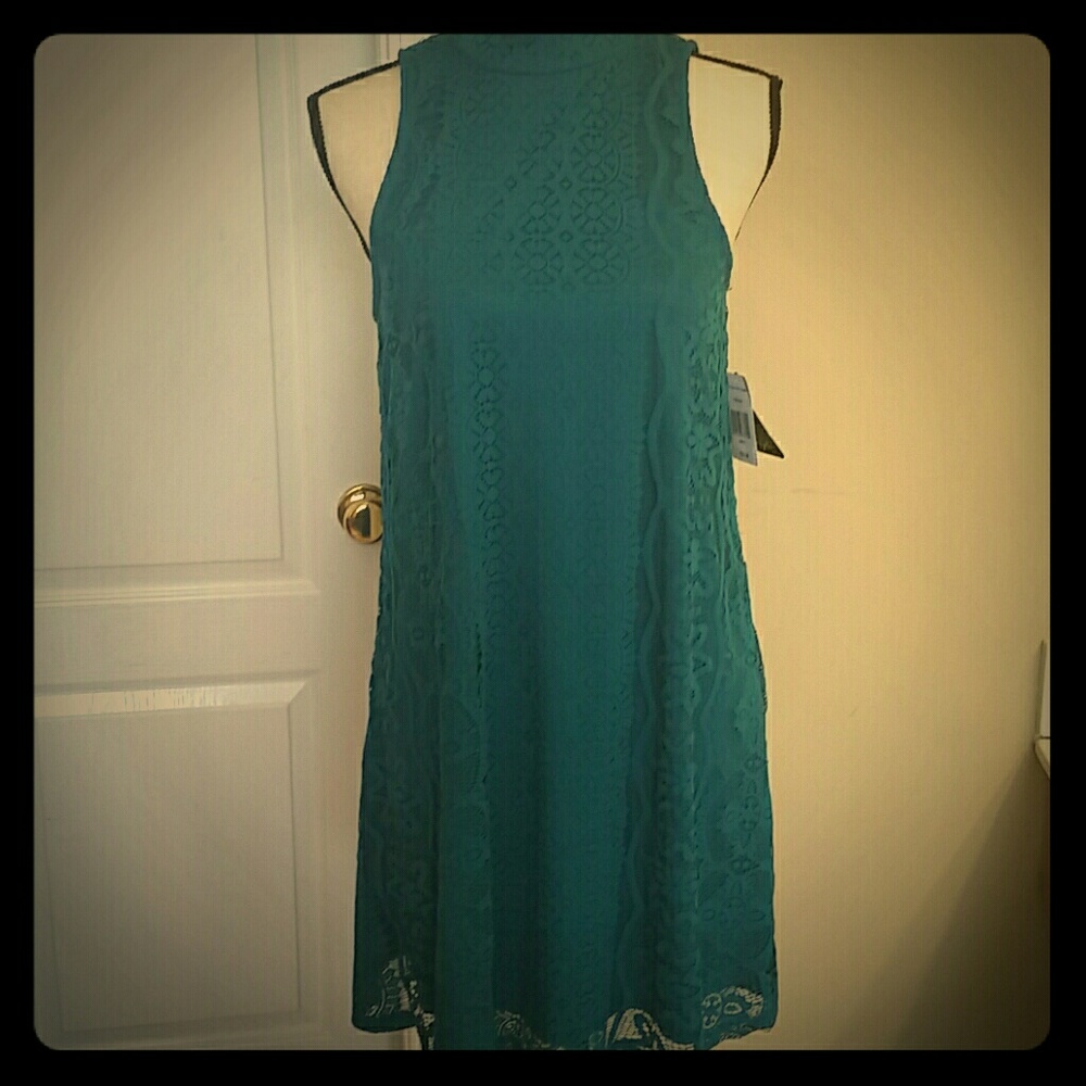 Peacock mini dress
