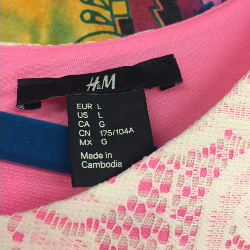 H&M Pink Lace Shift Dress - Picture 2 of 5