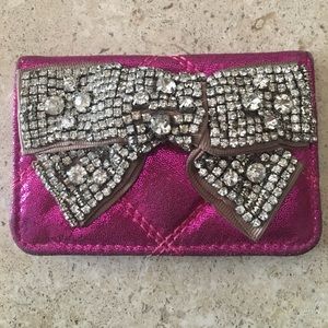 Deux Lux detailed bow card holder