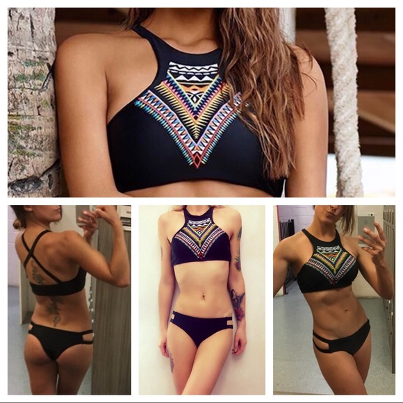✨LastOne✨Tribal Cheeky Racerback Bikini Set - Picture 5 of 7