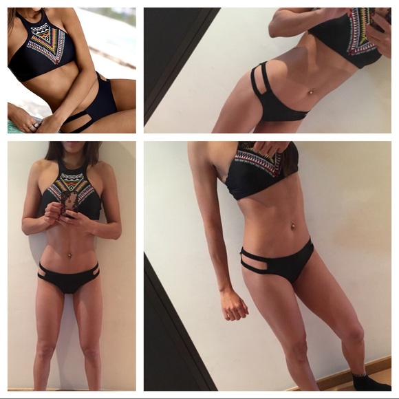 ✨LastOne✨Tribal Cheeky Racerback Bikini Set - Picture 4 of 7