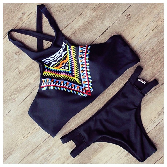 ✨LastOne✨Tribal Cheeky Racerback Bikini Set - Picture 2 of 7