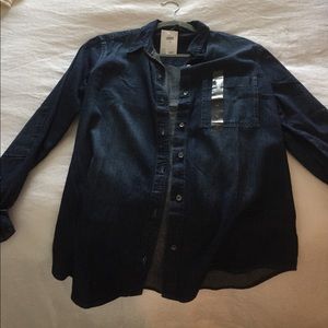 Banana republic chambray top
