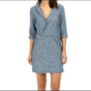 Free People Done Up In Denim Sheath Dress