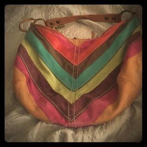 Fossil striped purse.