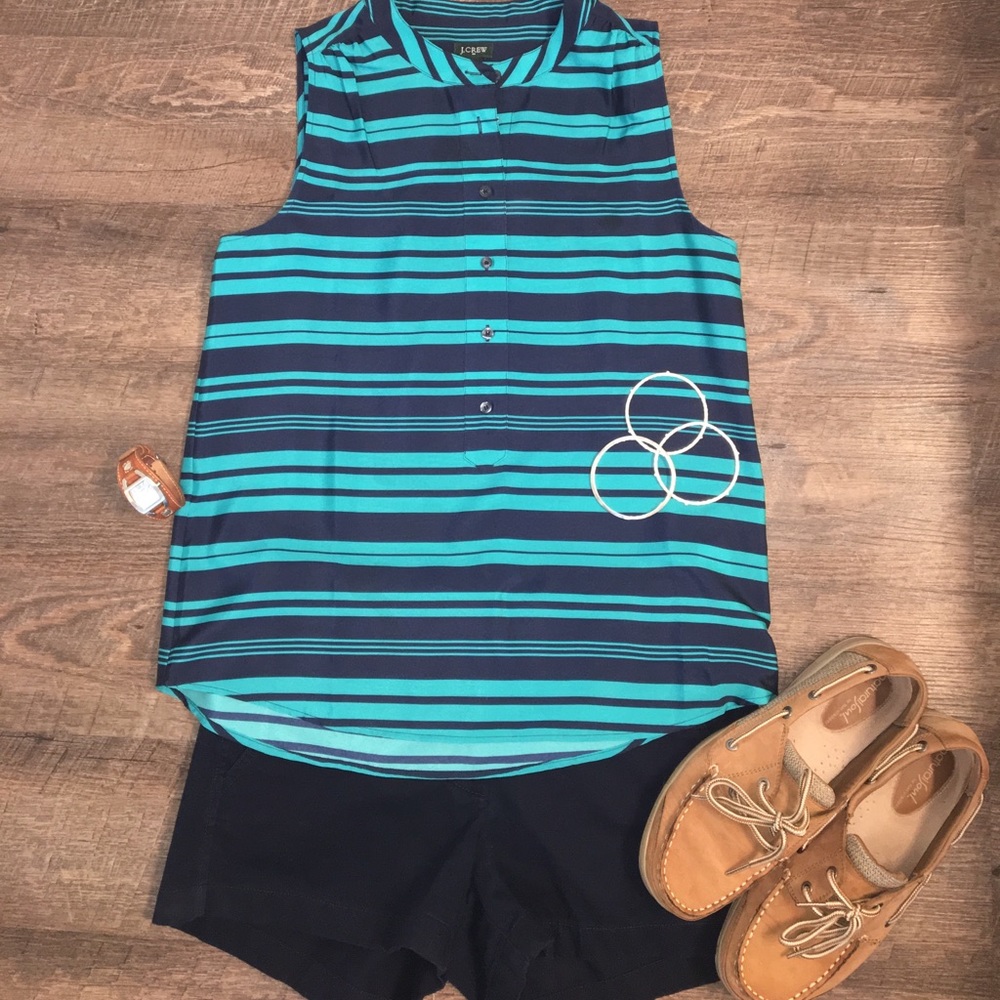 EUC JCrew Sleeveless Blouse Size 6