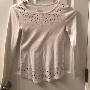 Long sleeve sparkly shirt