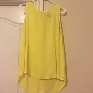 Yellow High Low Top
