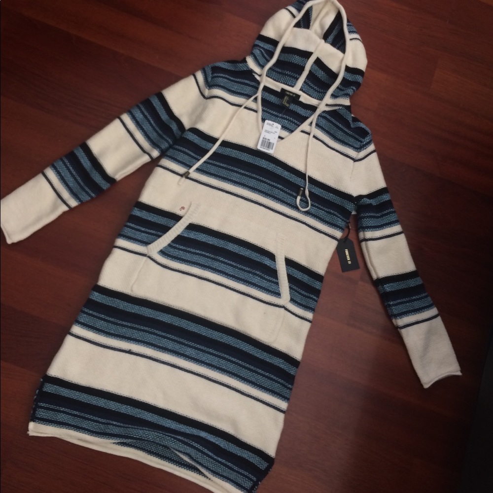 NWT Baja Poncho Dress