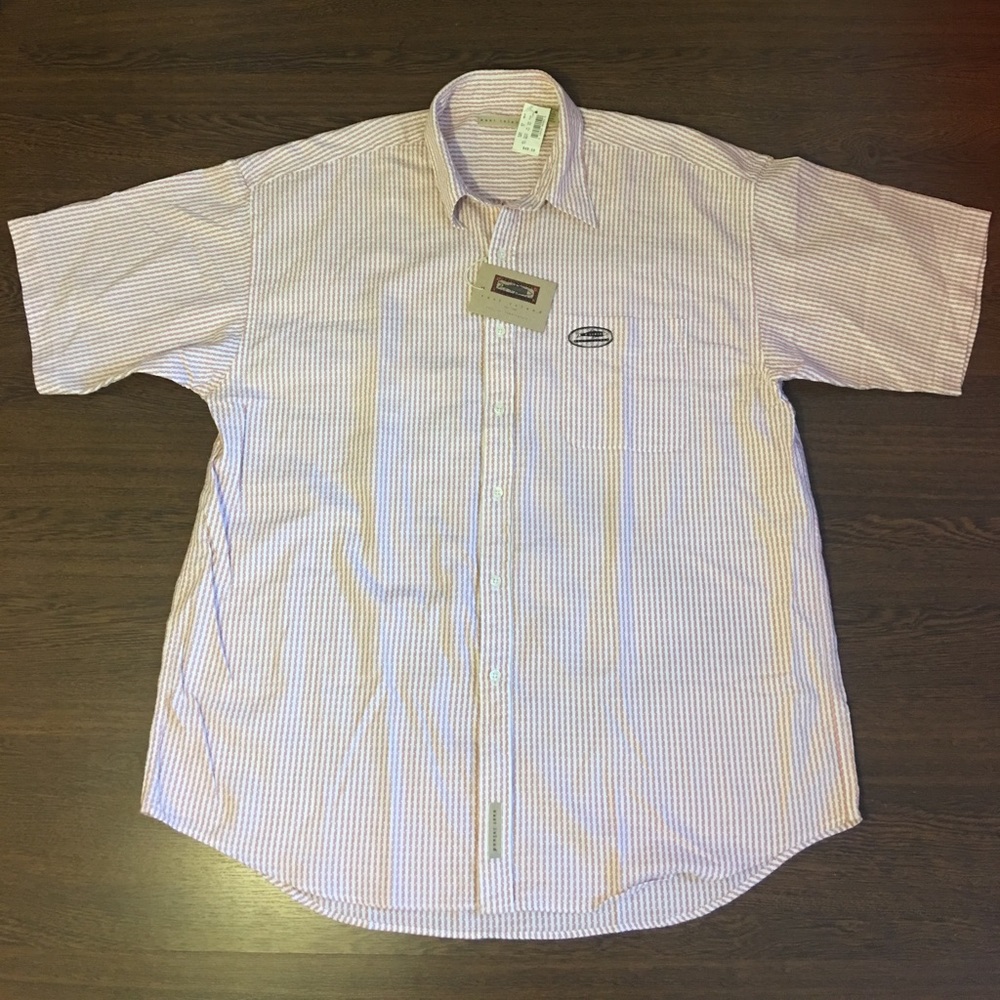 East Island Hawaiian Button Down Polo Shirt Sz XL