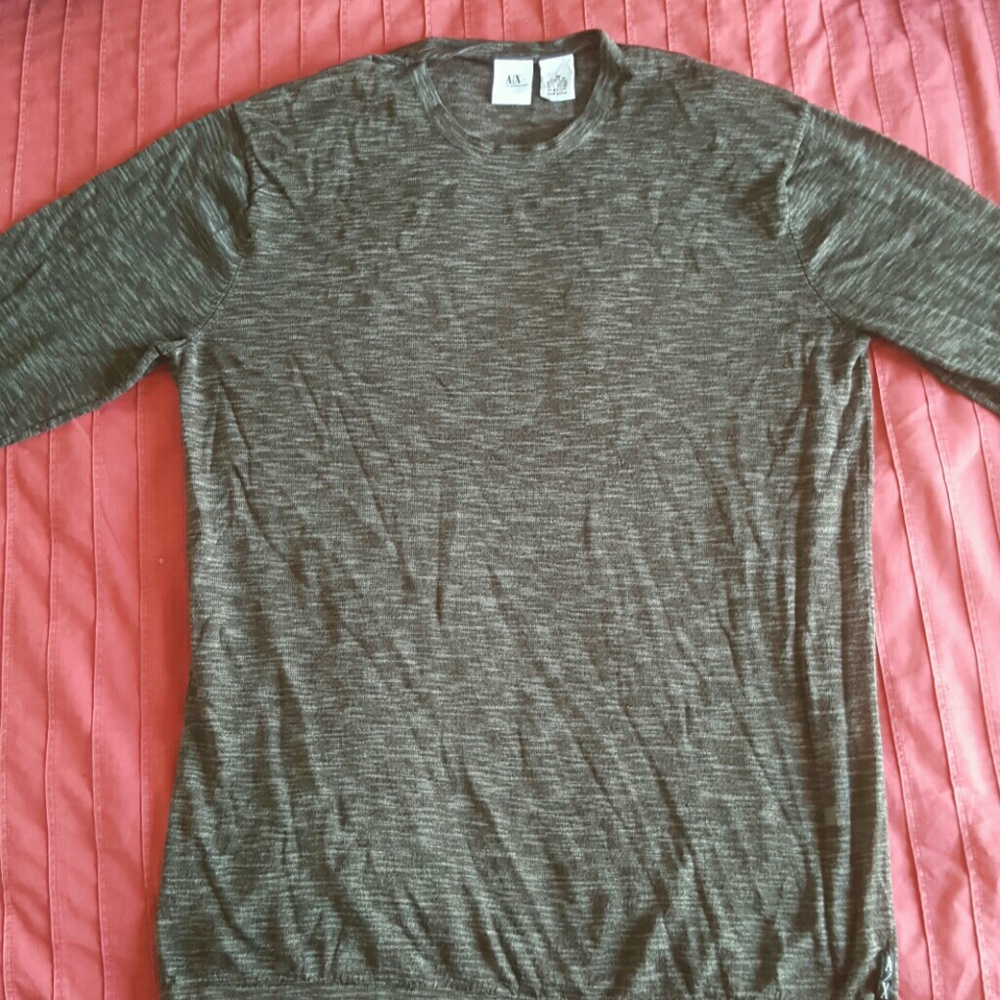 Mens Armani round neck long sleeve