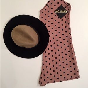 Dusty Mauve Polka Dot Romper