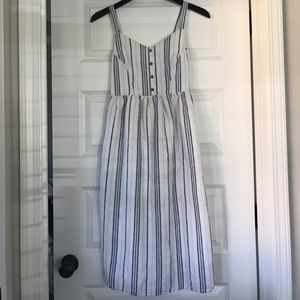 Linen Striped Dress