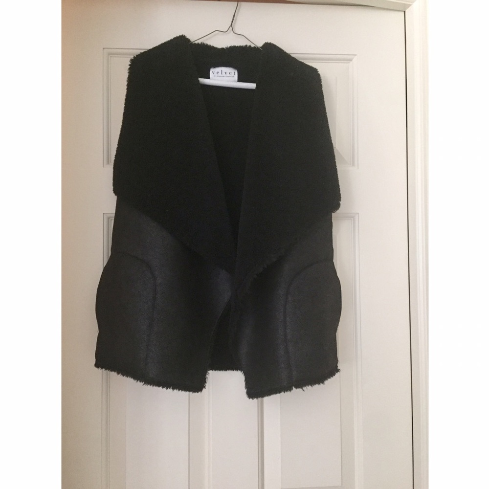 Velvet black vest