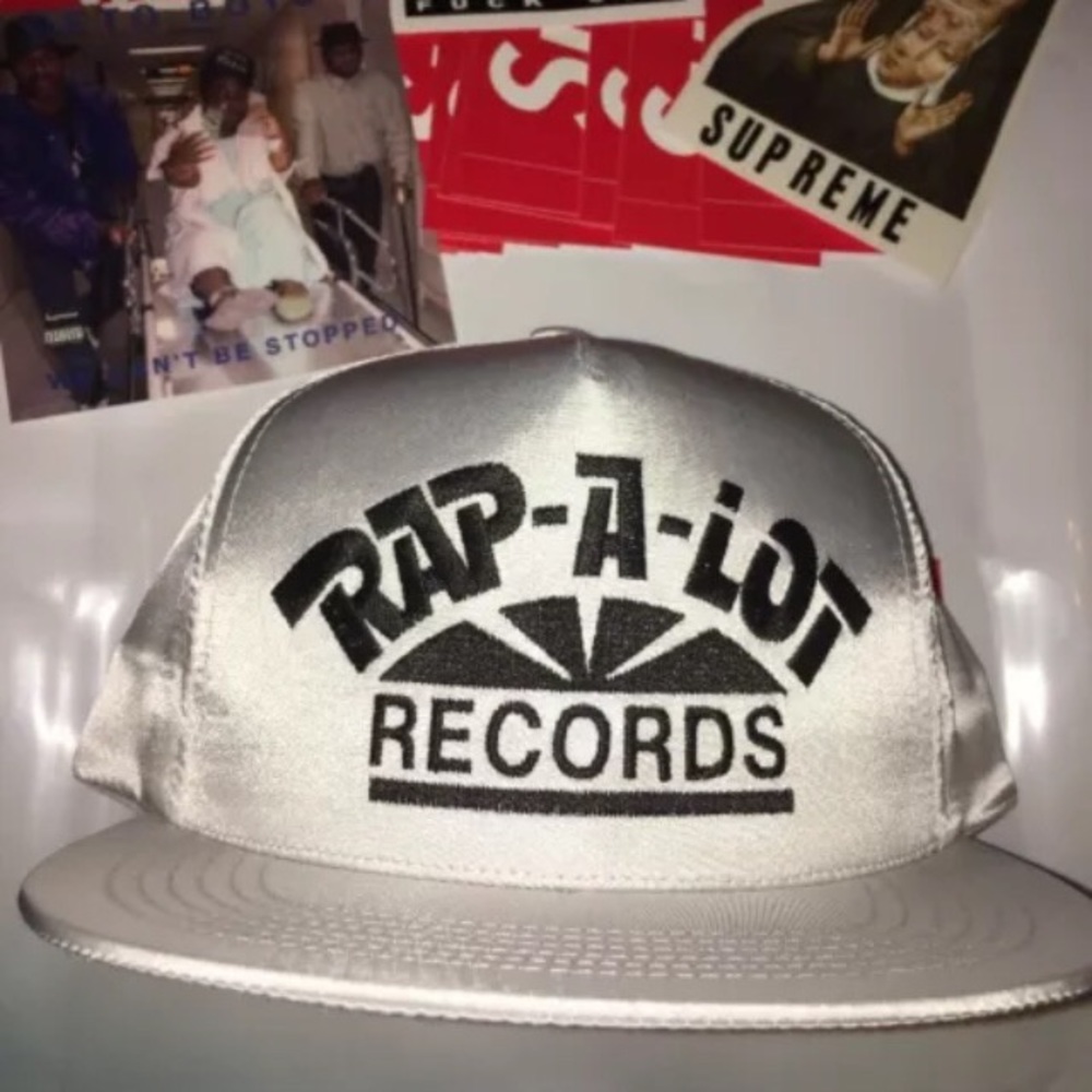 Supreme Rap A Lot Hat - White - Satin