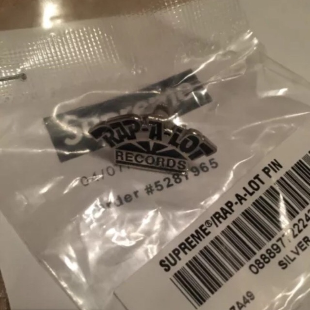 Supreme Rap A Lot Records Pin